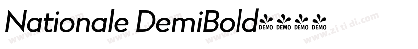 Nationale DemiBold字体转换 Nationale DemiBold字体转换